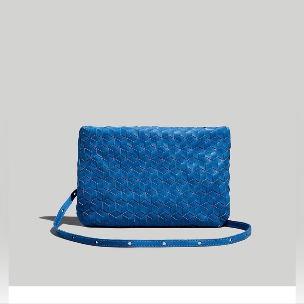 Madewell the puff crossbody bag woven leather edition - Picture 2 of 15